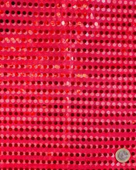 Round Glitter Fabric Red - Tissushop